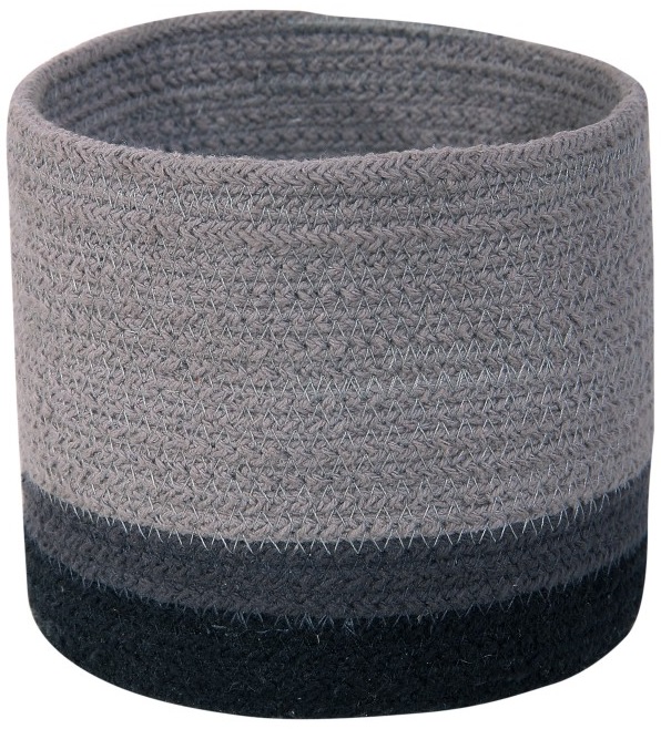 Kosz Mini Tricolor Ø15 cm szary – obraz-1