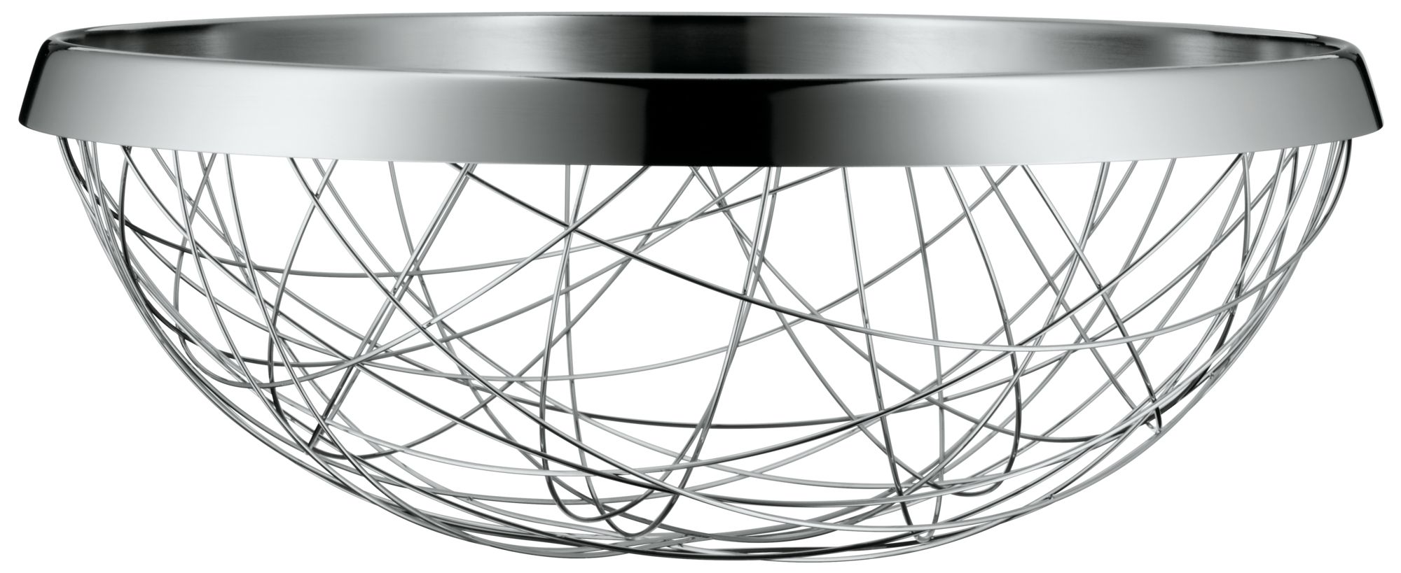 Kosz na owoce srebrny ∅30 cm  – obraz-1