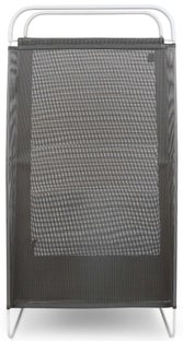 Kosz na pranie metalowy szary 41x31 cm – obraz-1