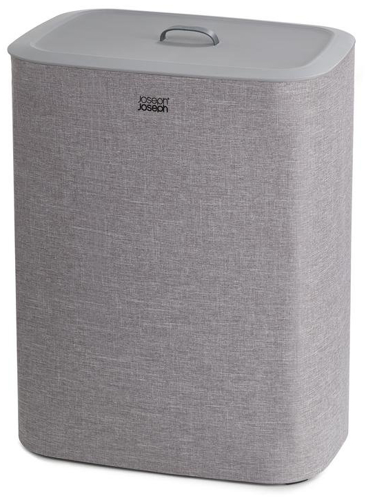 Kosz na pranie szary 56x71 cm 90 L – obraz-1