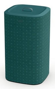 Kosz na pranie 2 komory 40x71 cm zielony – obraz-1