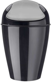 Kosz na śmieci Del 22x36 cm czarny – obraz-1