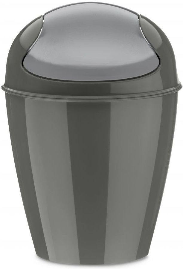 Kosz na śmieci Del XXS 0.9 L ciemnoszary – obraz-1