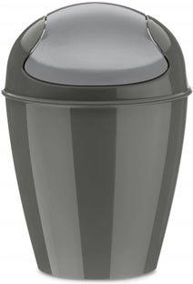 Kosz na śmieci Del XXS 0.9 L ciemnoszary – obraz-1