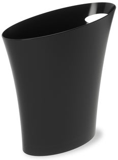 Kosz na śmieci Skinny 34x33 cm czarny – obraz-1