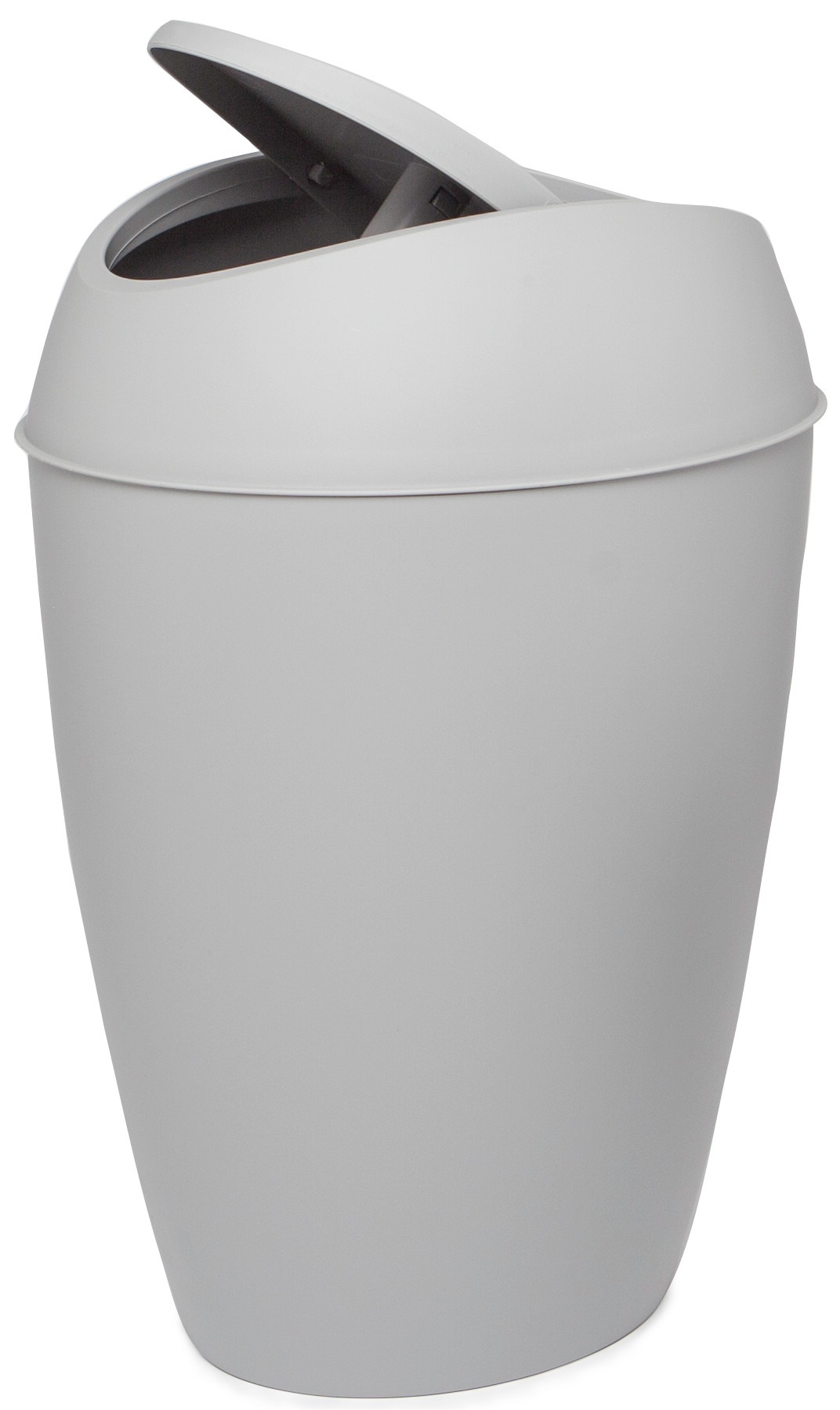 Kosz na śmieci szary 26x22 cm – obraz-1