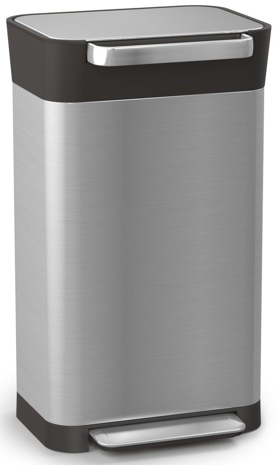 Kosz Titan 30 L srebrny – obraz-1