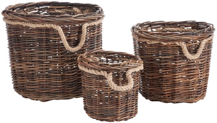 Kosz wiklinowy 55x47cm (3-set) – obraz-1