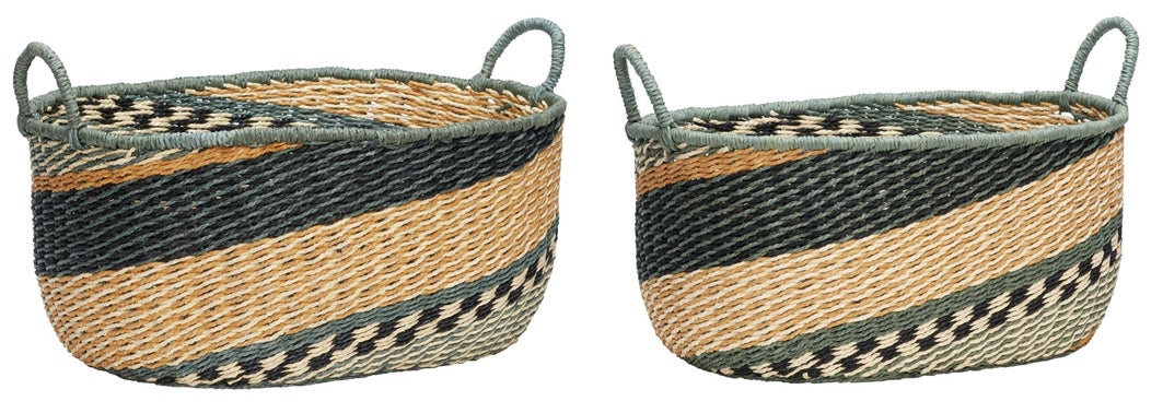 Kosze dekoracyjne kolorowy 50x35 cm – obraz-1
