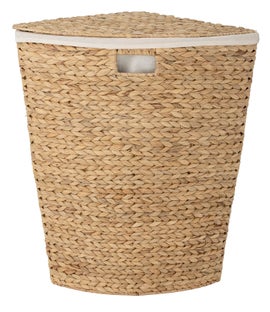 Kosze na pranie narożny 51x58 cm z hiacyntu wodnego – obraz-1