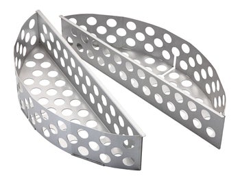 Kosze / pojemniki na węgiel No.1 Air F60 17x42 cm srebrne (2-set) – obraz-1