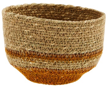 Koszyk dekoracyjny brązowy Ø13x9 cm – obraz-1