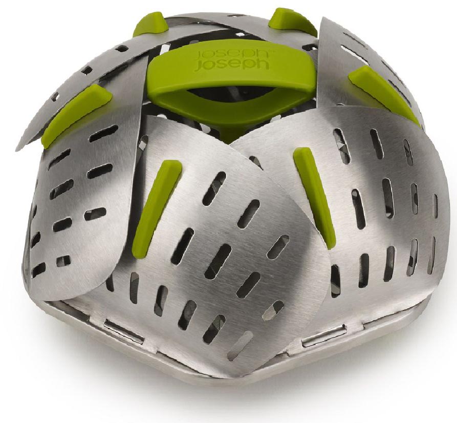 Koszyk do gotowania na parze stalowy srebrny – obraz-1