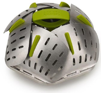 Koszyk do gotowania na parze stalowy srebrny – grafika-1.