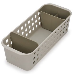 Koszyk do przechowywania 16x40 cm ecru tworzywo sztuczne – obraz-1