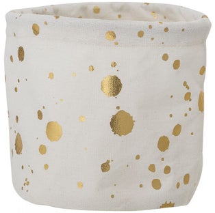 Koszyk do przechowywania Mini Ø15x15 cm biały – obraz-1