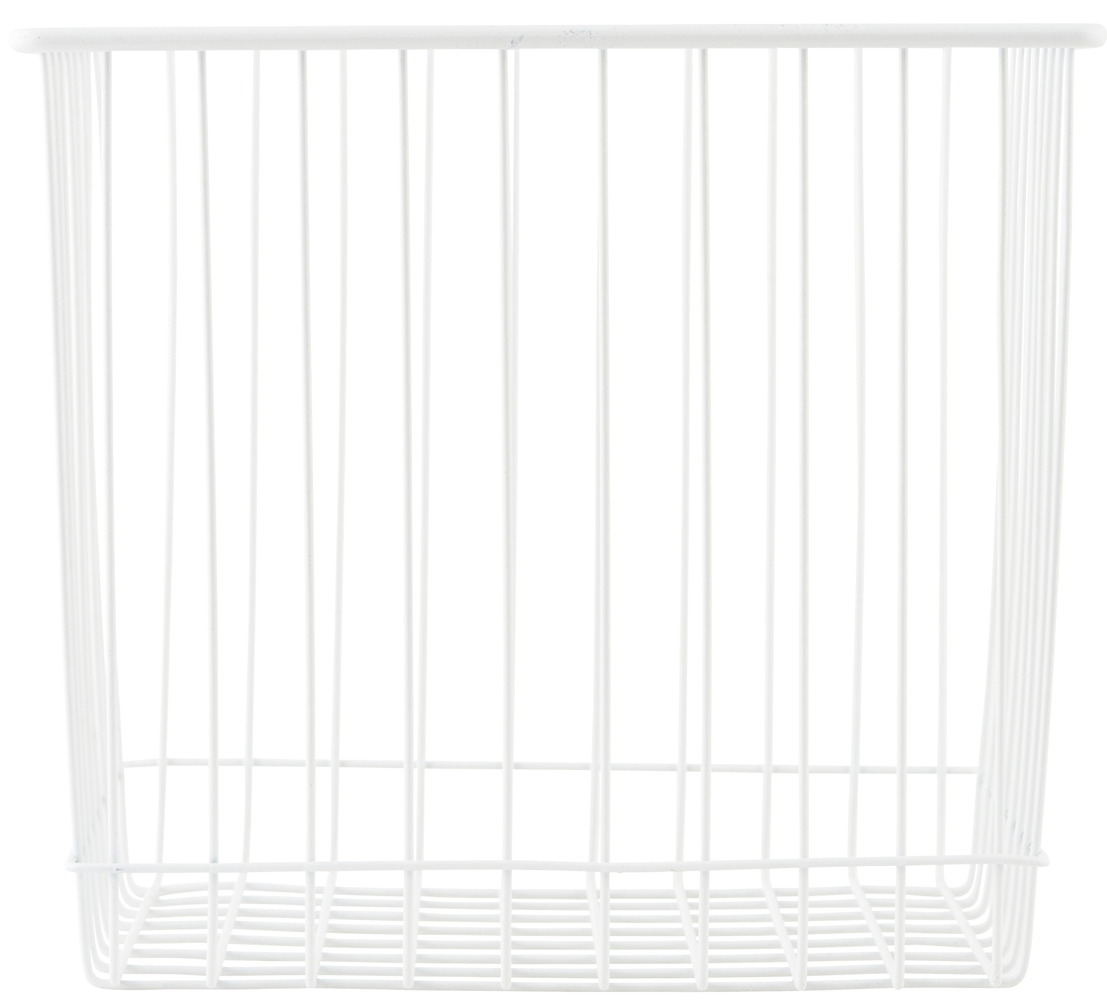 Koszyk druciany Stak 22x20 cm biały – obraz-1