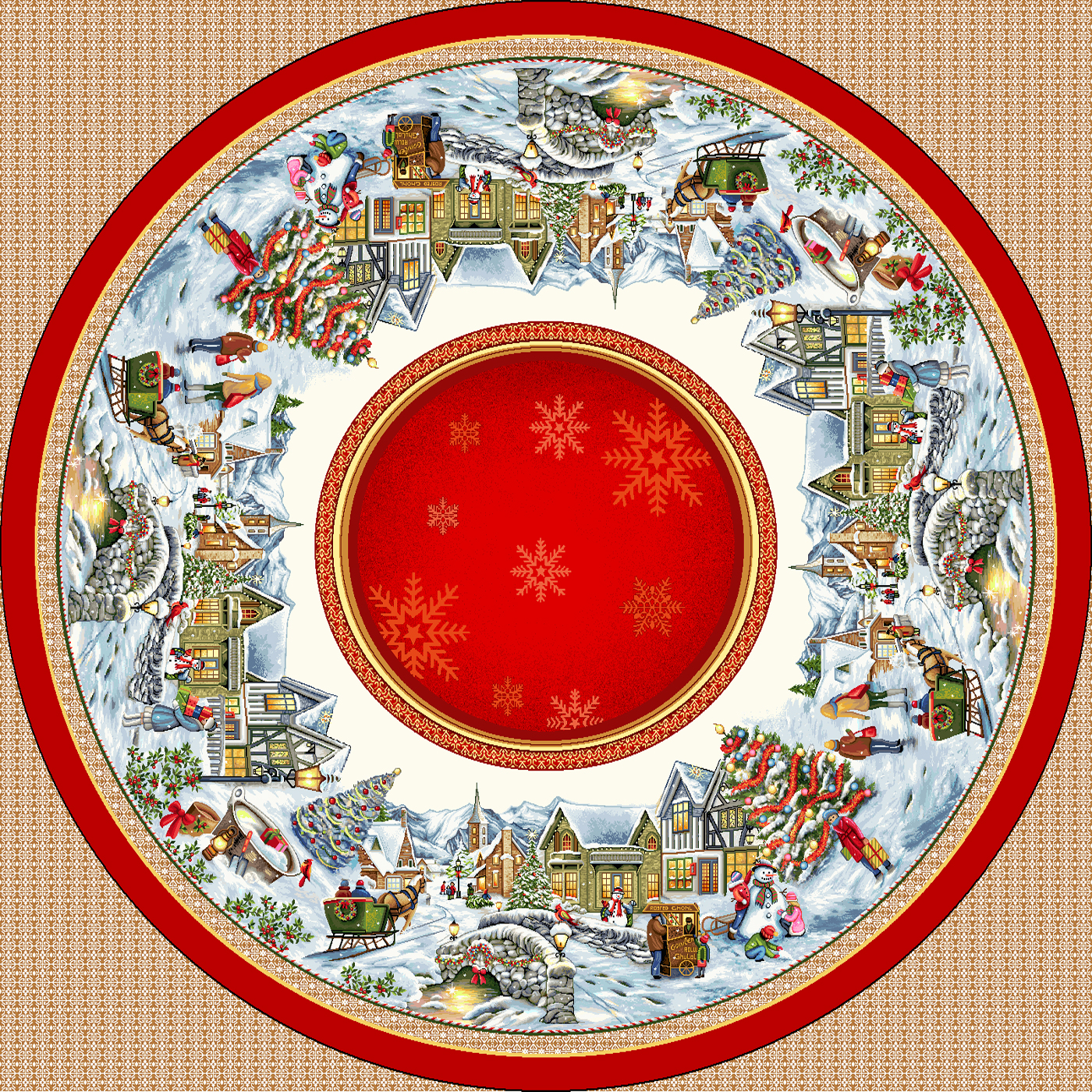 Кръгла покривка за маса BENASK – изображение-1