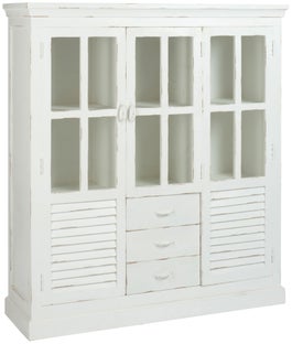 Kredens 2door 145x160 cm biały – obraz-1