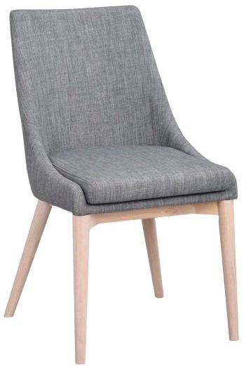 Krzesło Bea 51x86 cm ciemnoszare-bielone – obraz-1