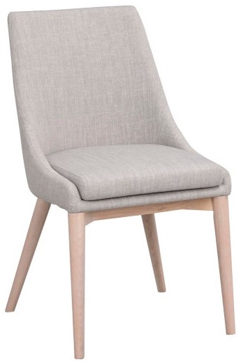 Krzesło Bea 51x86 cm jasnoszare-bielone – obraz-1