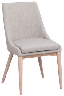 Krzesło Bea 51x86 cm jasnoszare-bielone – obraz-1