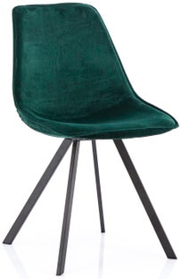 Krzesło welurowe 55 x 87 cm zielone – obraz-1