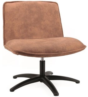 Krzesło biurowe George 65x76 cm koniakowe – obraz-1