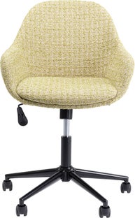 Krzesło biurowe Margot 63x81-93 cm beżowo-limonkowe – grafika-1.