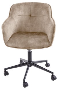 Krzesło biurowe pikowane szare z aksamitnym obiciem – grafika-1.