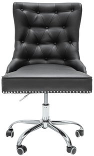 Krzesło biurowe Clovis 58x98 cm czarne – obraz-1