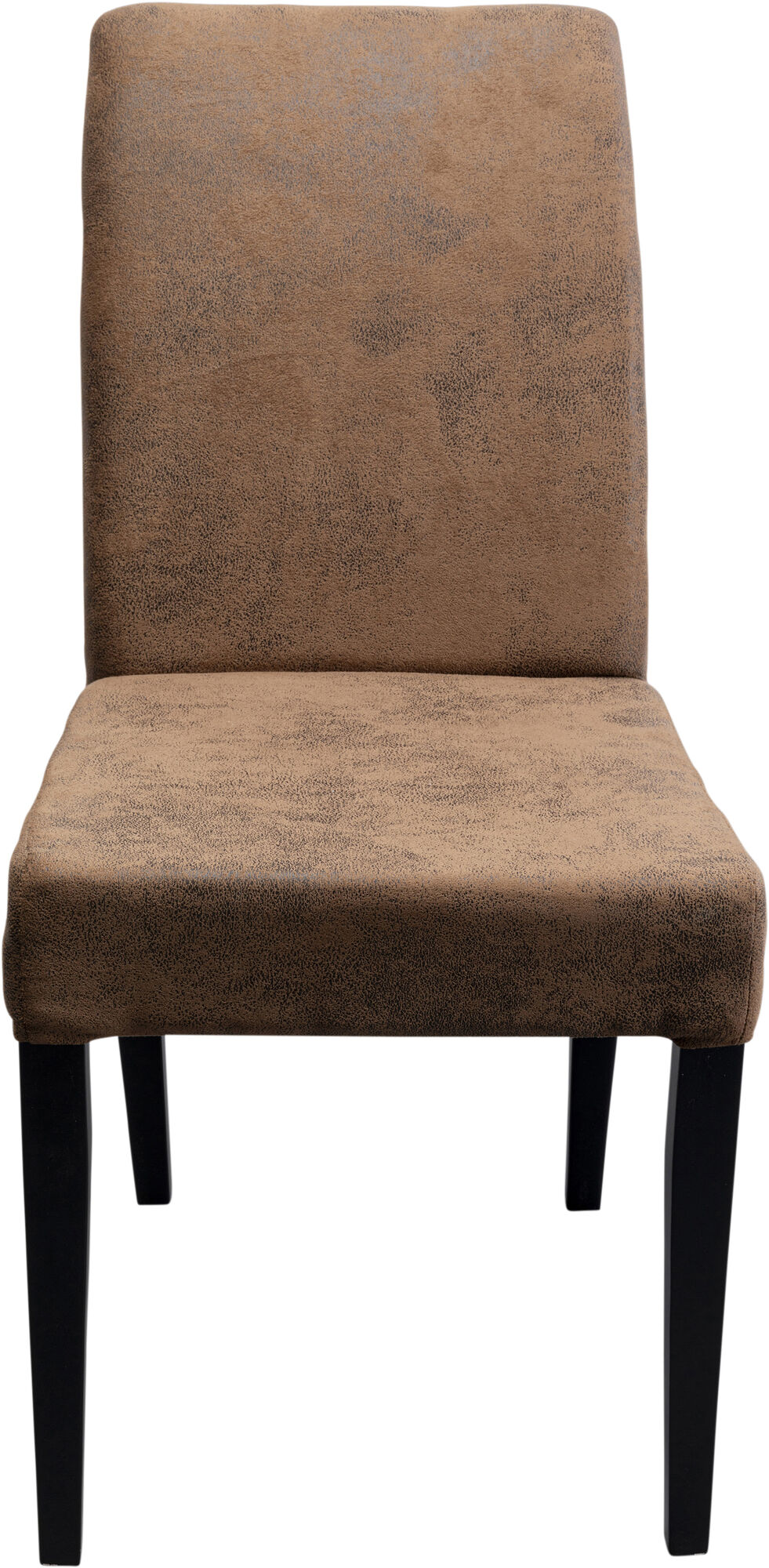 Silla contemporánea de elegancia estilo vintage con funda de microfibra en marrón y material de polipiel – Imagen-1.