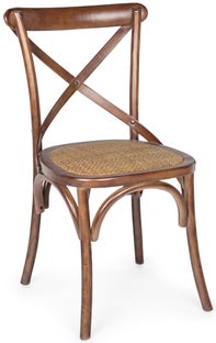 Krzesło Cross 51x87 cm brązowe – obraz-1