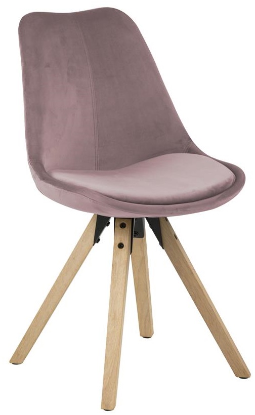 Krzesło Dima 49x85 cm brudny róż przedsprzedaż – obraz-1