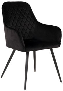 Krzesło do jadalni tkanina velvet czarne - nogi metalowe czarne 57x87 cm – grafika-1.