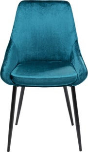 Spisebordsstol East, tyrkis velour – billede-1.