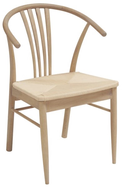 Krzesło drewniane bielone  54x83 cm – obraz-1