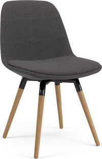 Krzesło Grace Fido antracytowe nogi drewniano-czarne z ekspozycji 1 – grafika-1.