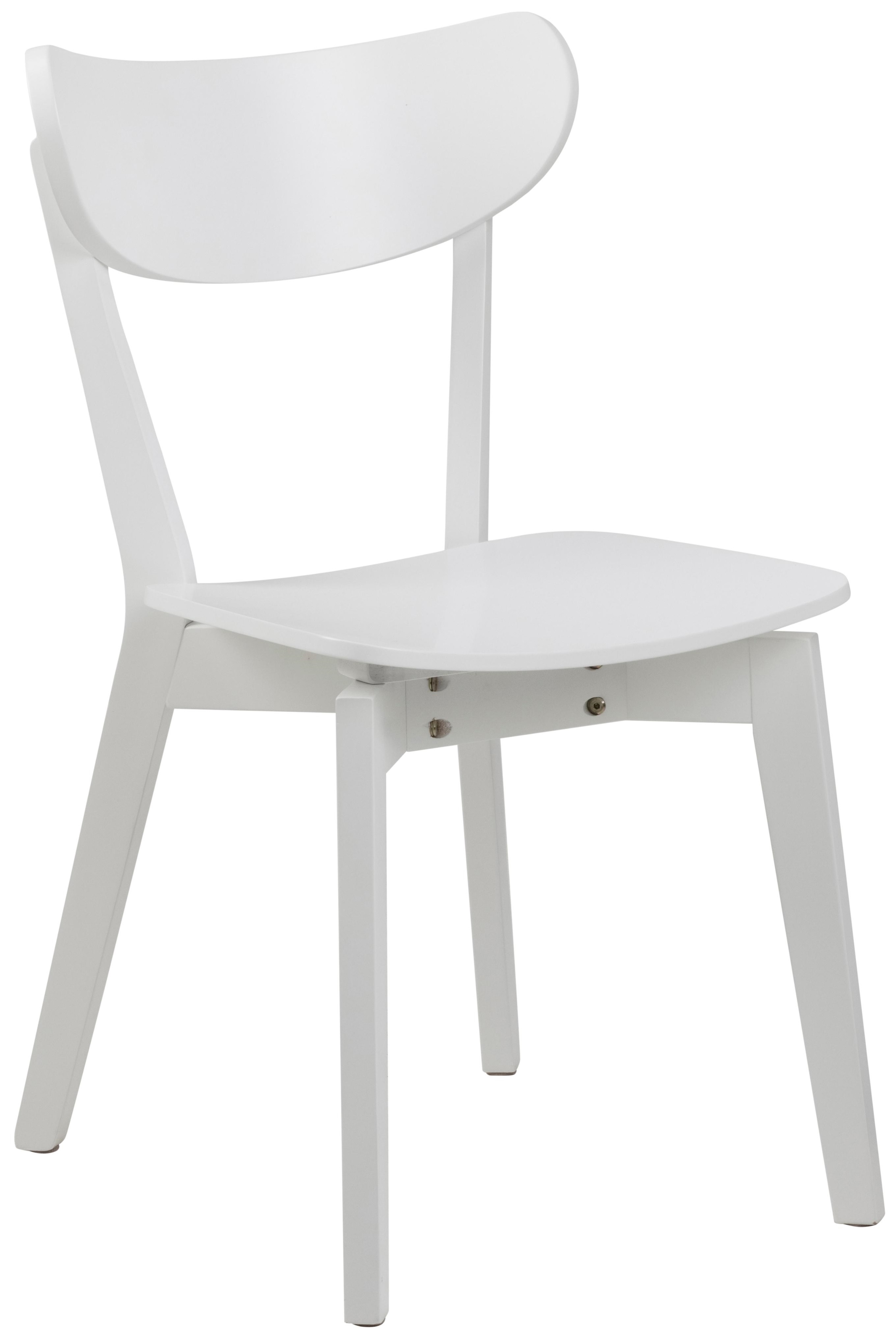 Eleganckie białe krzesło do jadalni drewniane w nowoczesnym stylu – grafika-1.