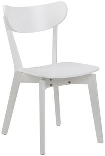 Białe drewniane krzesło do jadalni w stylu nowoczesnym – grafika-1.