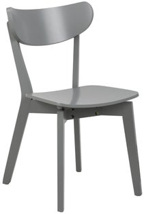 Krzesło do jadalni drewniane szare 80x45 cm – obraz-1