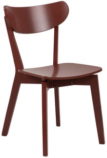 Krzesło do jadalni drewniane terracotta 80x45 cm – obraz-1