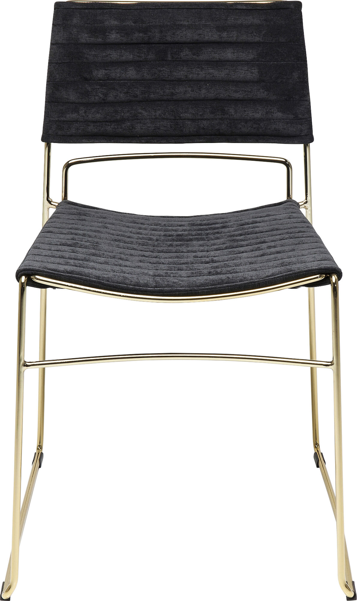 Sedia Hugo Nero/Oro – immagine-1.