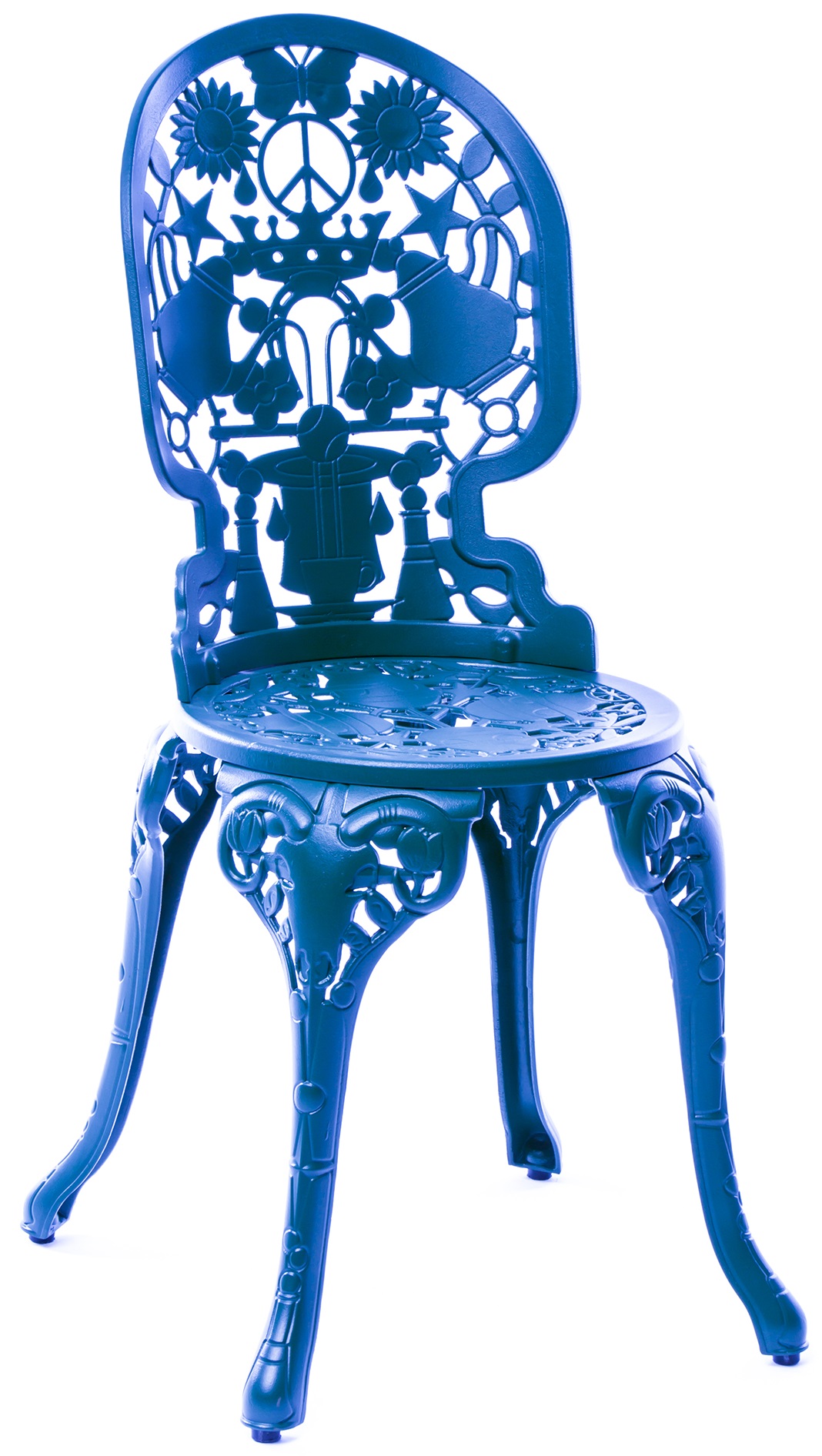 Krzesło Industry 40x92 cm niebieskie – obraz-1