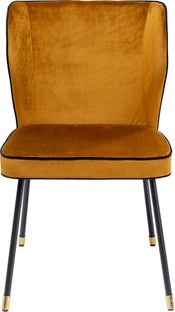 Spisebordsstol Irina, gold velour – billede-1.