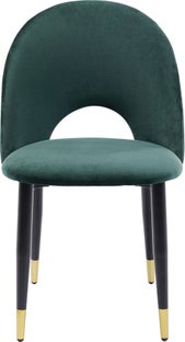 Iris spisebordsstol, grøn velour – billede-1.