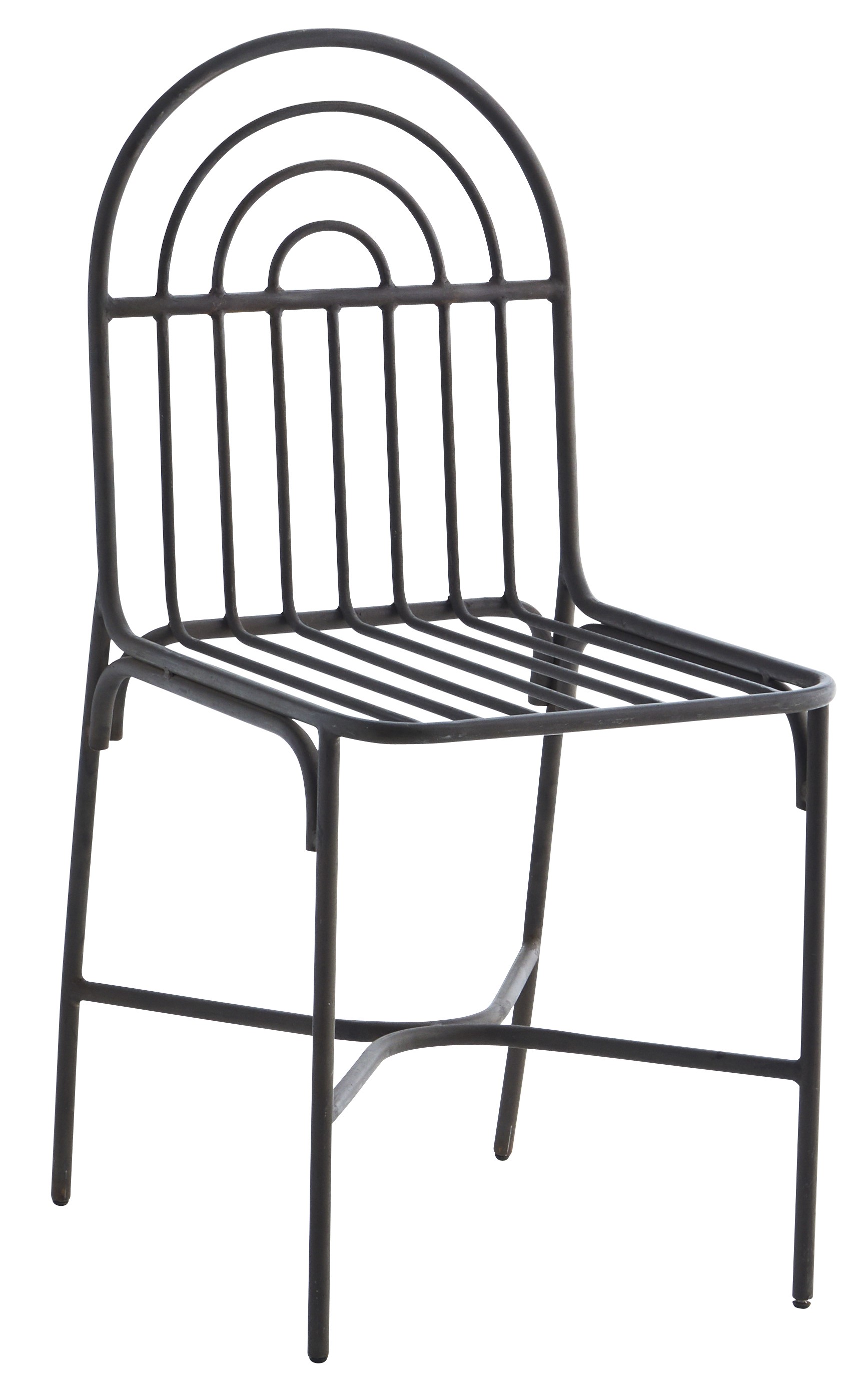 Krzesło Iron 41x89 cm brązowe antyczne – obraz-1