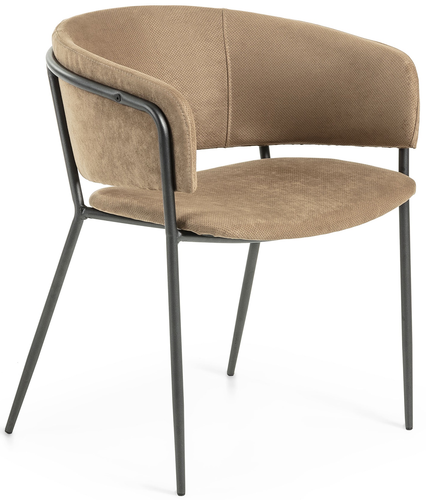 Krzesło 58x73 cm jasnobrązowe – obraz-1