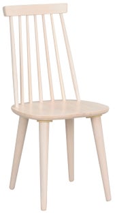Krzesło vintage z kauczukowca 43 x 92 cm bielone – obraz-1