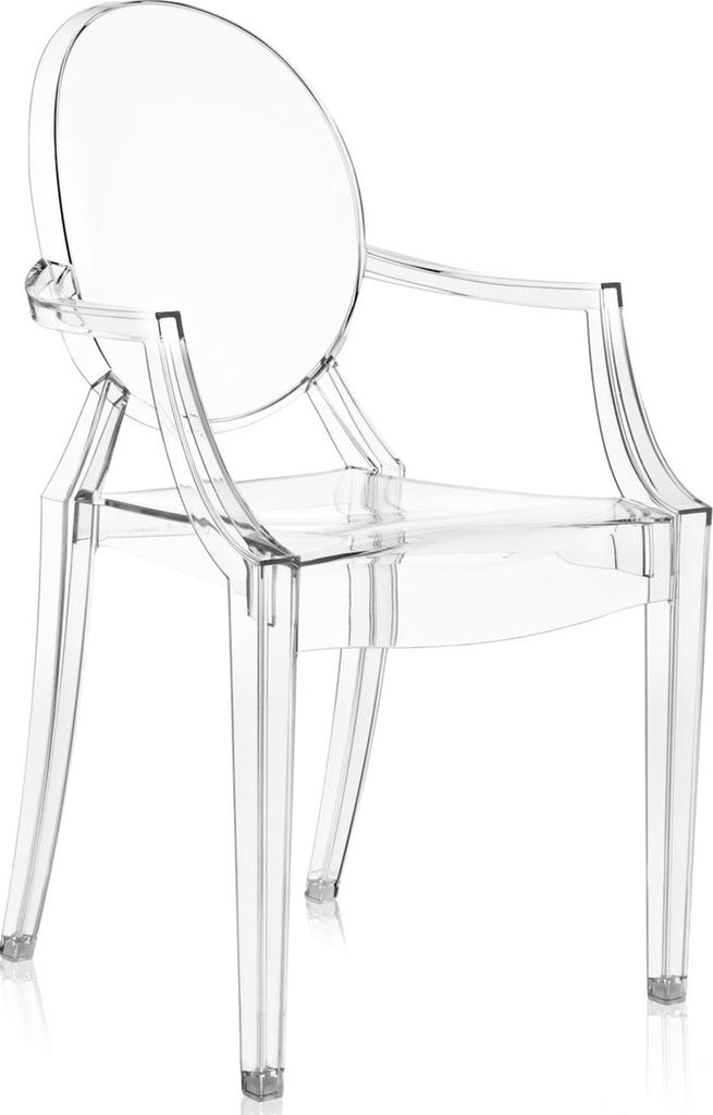 Krzesło Louis Ghost 54x94 cm transparentne – obraz-1
